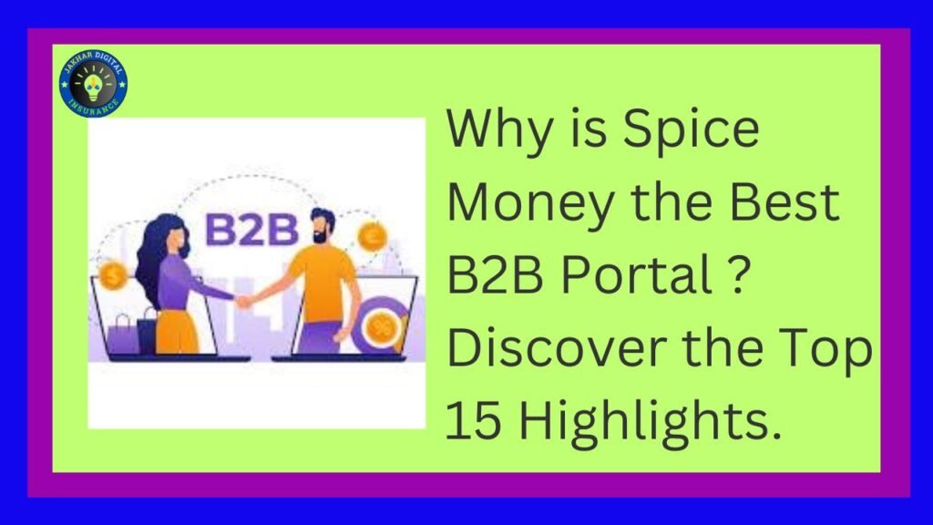 Why is Spice Money the Best B2B Portal